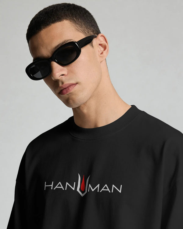 Hanuman Gada Oversized T-Shirt | Premium Cotton Spiritual Streetwear
