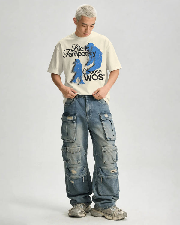 Life Is Temporary Oversized T-Shirt | Choose WOS Premium Streetwear