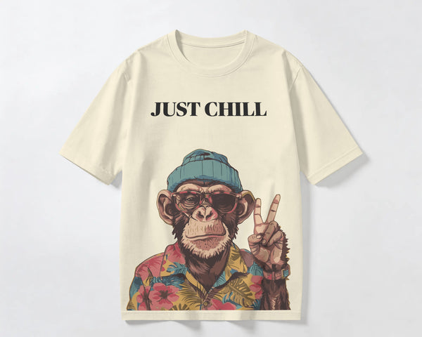 Just Chill Oversized Graphic T-Shirt | Premium Cotton Streetwear Tee