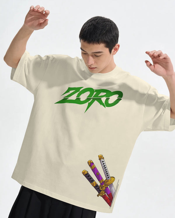 Roronoa Zoro Oversized Anime T-Shirt | Premium One Piece Streetwear Tee