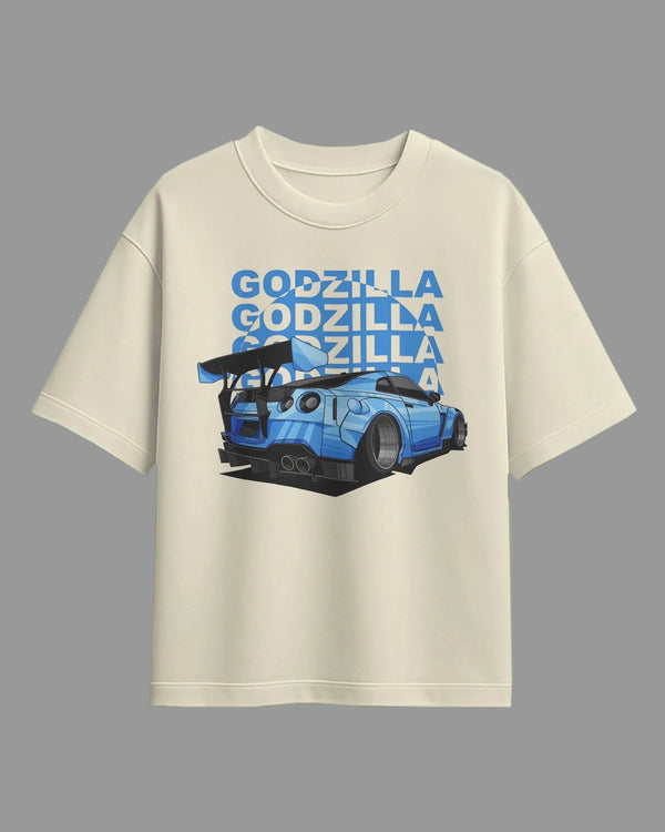 Godzilla R34 Oversized T-Shirt | Nissan Skyline GT-R Graphic Tee