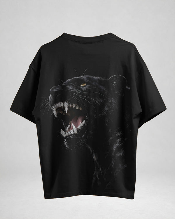 AURA Oversized Graphic T-Shirt | Black Panther Streetwear Tee