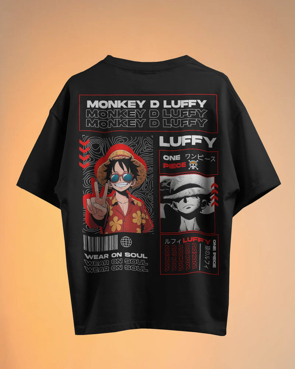 Monkey D. Luffy Oversized Anime T-Shirt | Premium One Piece Streetwear Tee