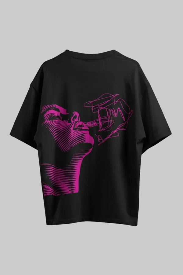 Abstract Face Oversized Graphic T-Shirt | Premium Minimal Streetwear Tee