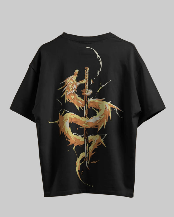 Wear On Soul Dragon Blade Oversized T-Shirt | Premium Japanese Streetwear