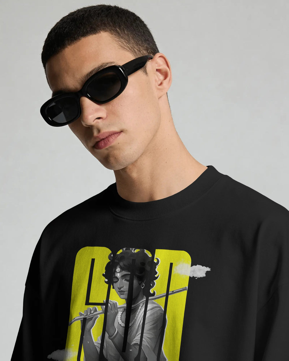 God Is A Designer Krishna Oversized T-Shirt | Premium Cotton Graphic Tee