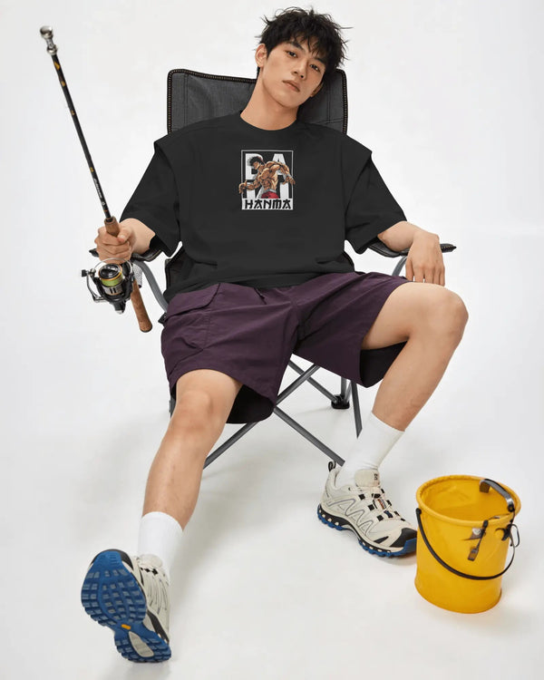 Baki Hanma Oversized T-Shirt | Anime Streetwear | Premium Cotton Graphic Tee