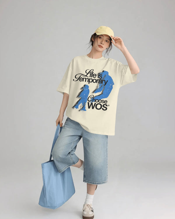 Life Is Temporary Oversized T-Shirt | Choose WOS Premium Streetwear