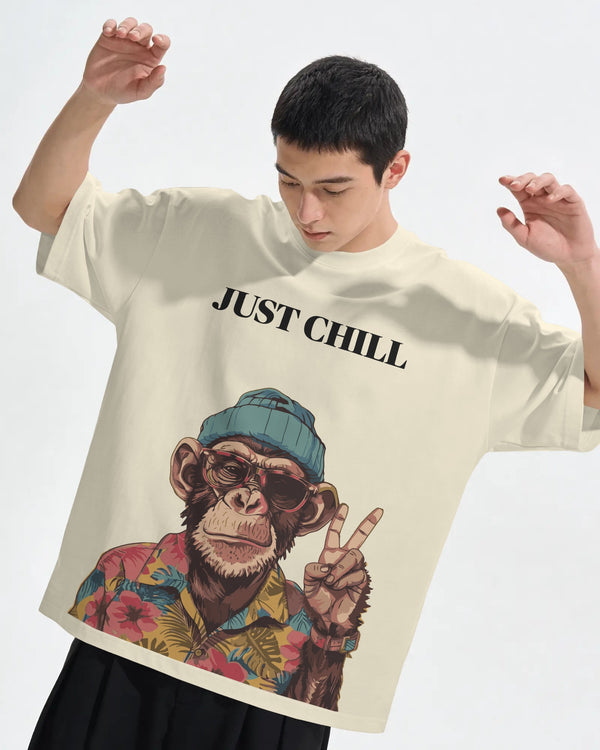Just Chill Oversized Graphic T-Shirt | Premium Cotton Streetwear Tee