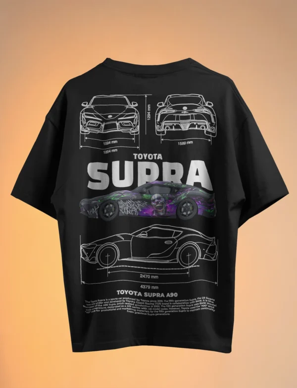Toyota Supra A90 Oversized Streetwear Graphic T-Shirt