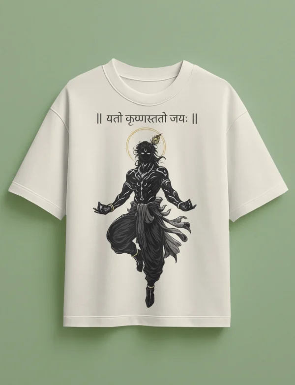 Mahabharata Inspired Krishna Graphic T-Shirt